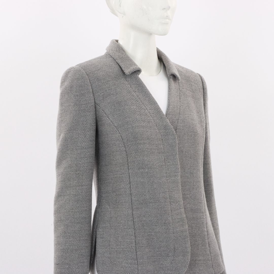 Emporio Armani Textured Wool Jacket Size IT 42 | AU 10