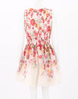 Zimmermann Wonderland V Neck Elka Poppy Floral Mini Dress Size 1