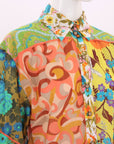 Zimmermann 'Estelle' Spliced Shirt Size 1