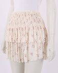 Ulla Johnson Floral Ruffle Mini Skirt Size US 2 | AU 6
