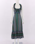 Zimmermann 'Allia' Striped Ruffle Midi Dress 6