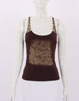 Dolce & Gabbana Leopard Print Mesh Singlet Size L
