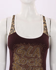 Dolce & Gabbana Leopard Print Mesh Singlet Size L
