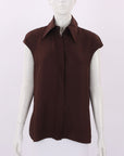 Scanlan Theodore Silk Sleeveless Shirt Size 6