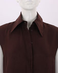 Scanlan Theodore Silk Sleeveless Shirt Size 6