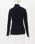 Fusalp Striped Ribbed Half Zip Knit Sweater Size XL