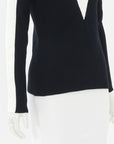 Fusalp Striped Ribbed Half Zip Knit Sweater Size XL