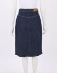 Scanlan Theodore Denim Pencil Skirt Size 8