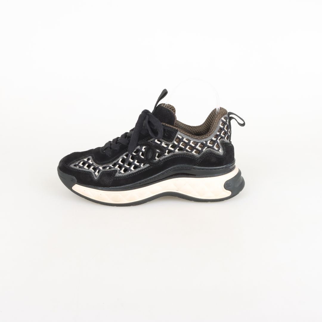 Chanel Interlocking CC Logo Chunky Sneakers Size 36