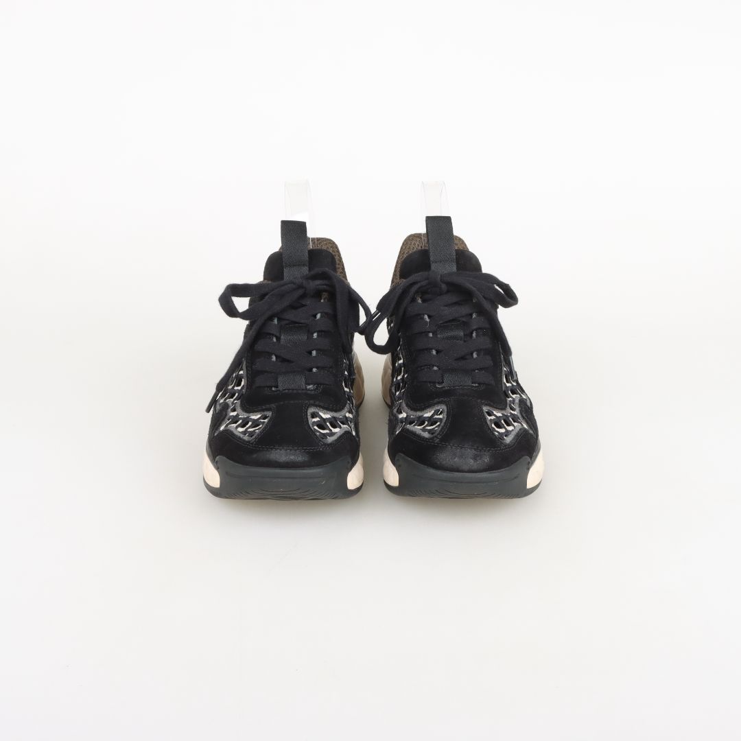 Chanel Interlocking CC Logo Chunky Sneakers Size 36