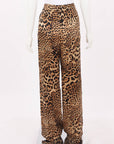 Nili Lotan 'Germain' Leopard Print Silk Pant Size US 8 | AU 12