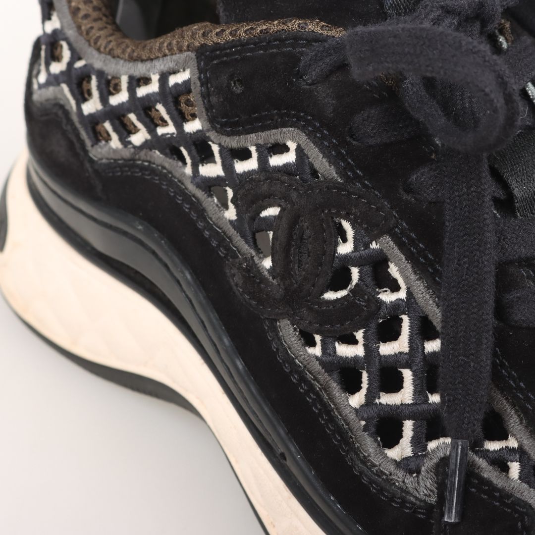 Chanel Interlocking CC Logo Chunky Sneakers Size 36