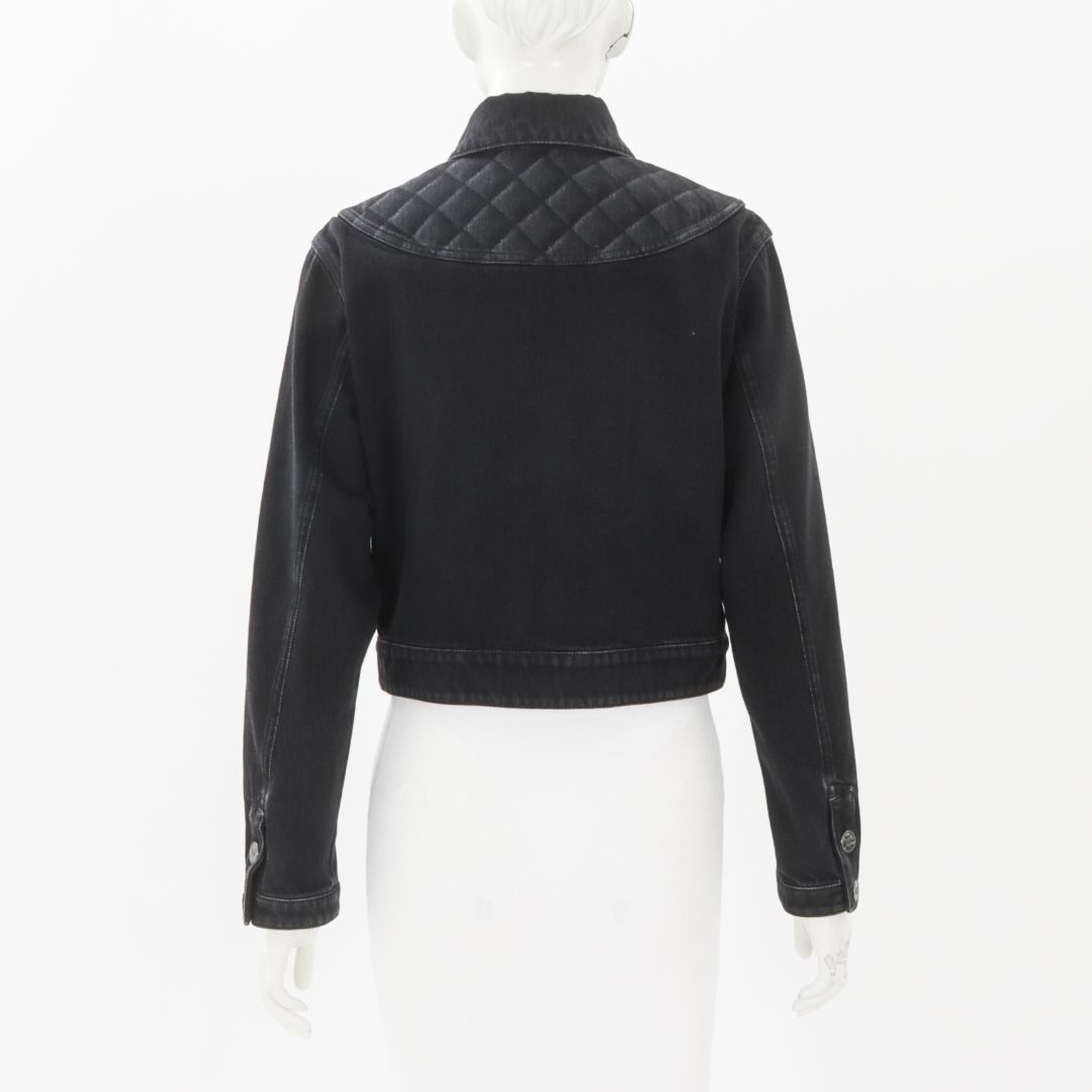 Chanel 2022 Quilted Denim Jacket Size FR 34 | AU 6