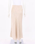 Silk Laundry Splice Long Bias Cut Skirt Size S