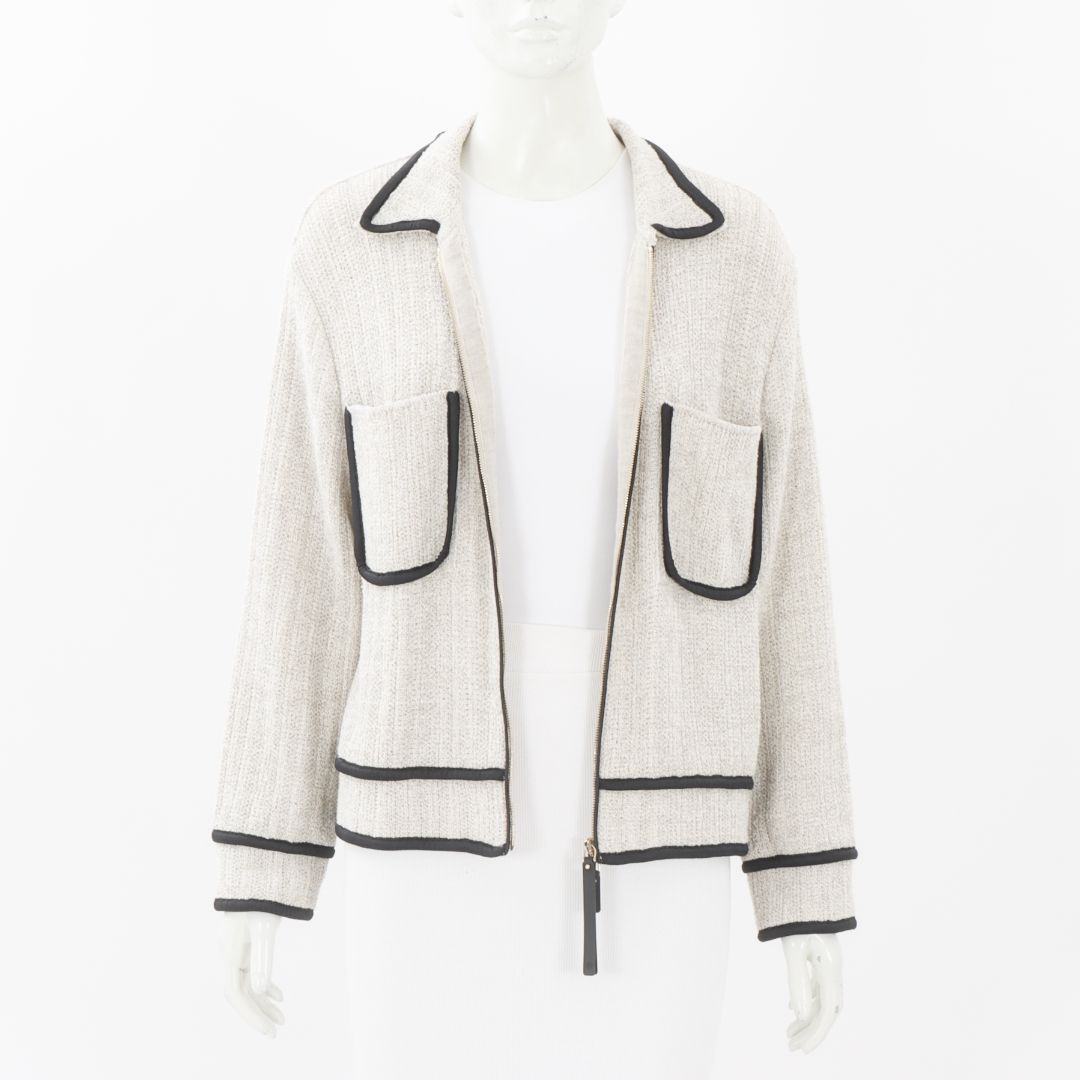 Emporio Armani Contrast Trim Zip Jacket Size IT 40 | AU 8