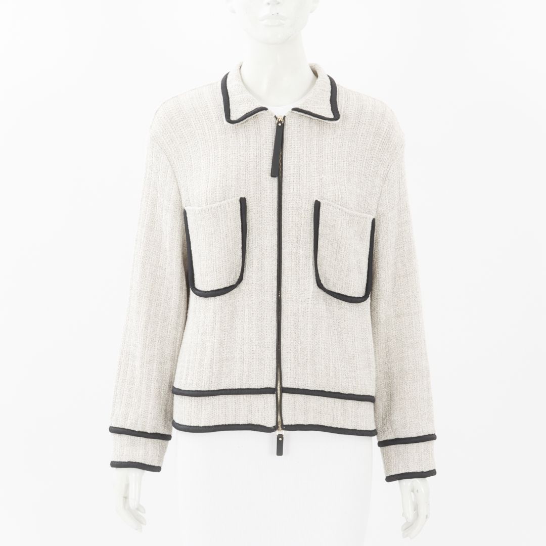 Emporio Armani Contrast Trim Zip Jacket Size IT 40 | AU 8