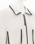 Emporio Armani Contrast Trim Zip Jacket Size IT 40 | AU 8