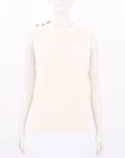 Ganni Wool Blend Knit Vest Size S