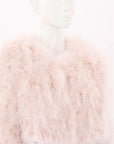 Bubish Crop Feather Jacket Size M/L