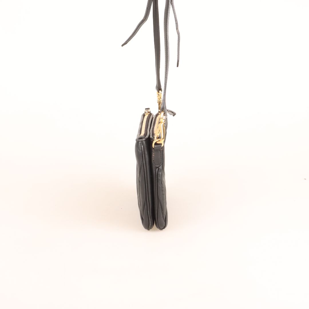 Miu Miu Matelasse Leather Double Pouch Crossbody