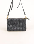 Miu Miu Matelasse Leather Double Pouch Crossbody