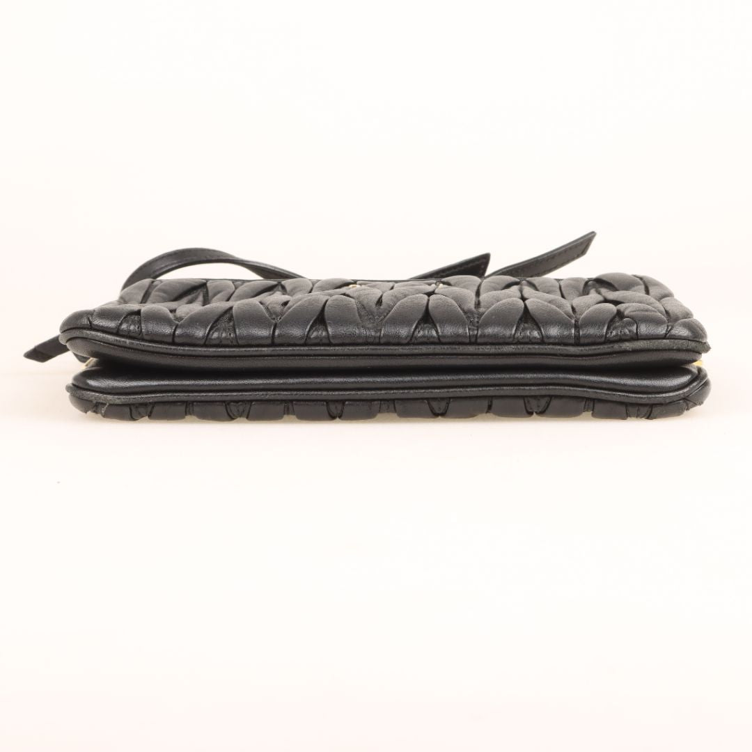 Miu Miu Matelasse Leather Double Pouch Crossbody
