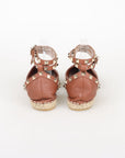 Valentino Rockstud Leather D'orsay Espadrilles Size 36
