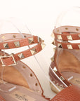 Valentino Rockstud Leather D'orsay Espadrilles Size 36