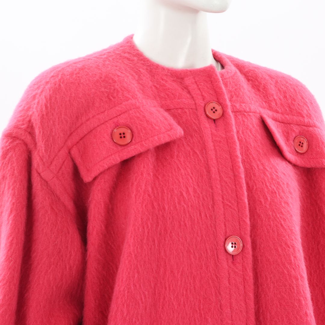 Gianfranco Ferre Vintage Mohair/Wool Shift Coat Size IT 42 | AU 10
