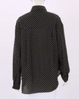 Matteau Polka Dot Cotton/Silk Shirt Size 4