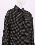 Matteau Polka Dot Cotton/Silk Shirt Size 4