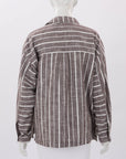 Apiece Apart Striped Cotton Top Size M