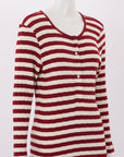 Doen Ribbed Striped Top Size XXL