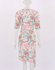 Peter Pilotto Floral Belted Midi Dress Size 10