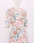 Peter Pilotto Floral Belted Midi Dress Size 10