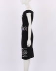 Peter Pilotto Wool Embroidered Sheath Dress Size 10