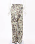 Munthe Hao Printed Satin Pants Size 36 | AU 8
