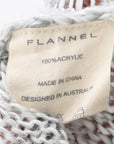 Flannel V Neck Knit Jumper Size M