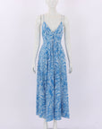 Scanlan Theodore Cotton Ocean Shoestring Dress Size 8
