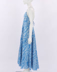 Scanlan Theodore Cotton Ocean Shoestring Dress Size 8