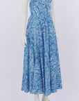 Scanlan Theodore Cotton Ocean Shoestring Dress Size 8