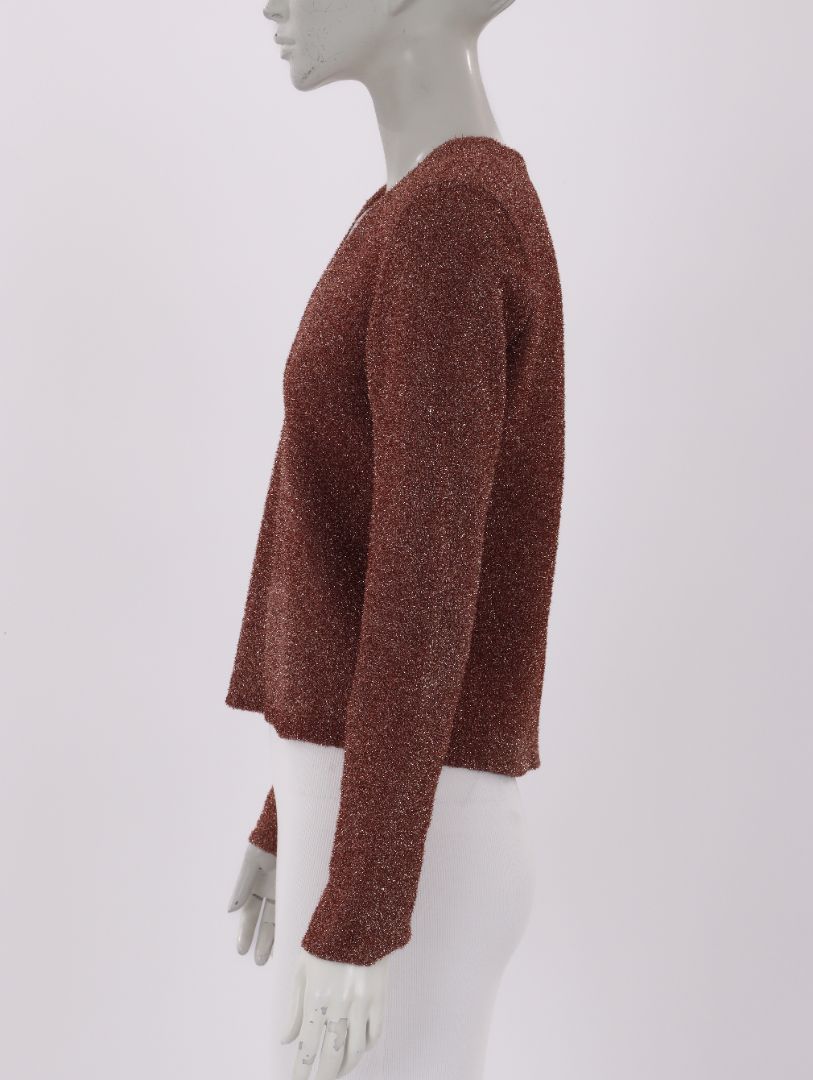 Scanlan Theodore V neck Lurex Top Size S