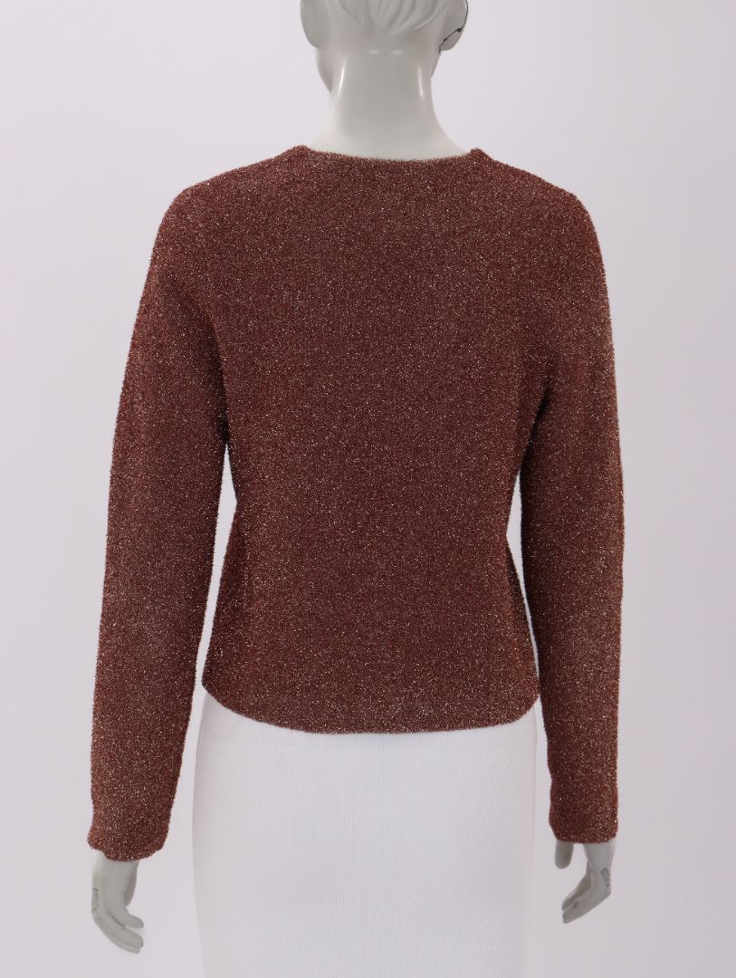 Scanlan Theodore V neck Lurex Top Size S