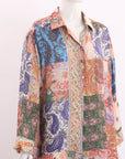 Zimmermann 'Devi' Belted Silk Shirt Dress Size 4