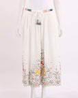 Zimmermann 'Carnaby' Belted Embroidered Skirt Size 3