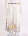 Zimmermann 'Carnaby' Belted Embroidered Skirt Size 3