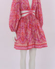 Zimmermann Halcyon Cut Out Mini Dress Size 1