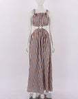 Scanlan Theodore Striped Cut Out Dress Size S