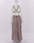 Scanlan Theodore Striped Cut Out Dress Size S