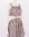 Scanlan Theodore Striped Cut Out Dress Size S